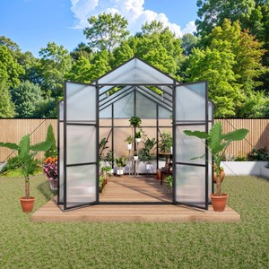 Serre de jardin hydroponique portable en aluminium de 6x6 <span class=keywords><strong>pieds</strong></span> avec un design moderne, facile à assembler pour les plantes d'intérieur - Product Image 2