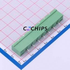 DB2EVM-7.62-7P-GN-S Plug-in Terminal Block Through hole,P=7.62mm Board-to-Board / Socket - Closed Screw Fixing 1x7P 7.62mm - Product Image 2