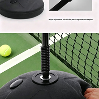 Entraîneur de tennis à hauteur réglable en ABS, équipement d'entraînement de rebond durable, logo personnalisé, vente en gros, directement de l'usine OEM
