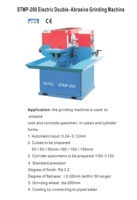 Machine de meulage électrique double abrasif STMP-200 utilisée pour préparer des échantillons de roche et de béton, sous forme de cubes et de cylindres