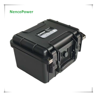 بطارية NencoPower 12.8 فولت 60 أمبير ساعة قابلة لإعادة الشحن من نوع LiFePO4 للاستخدام في المركبات الترفيهية، الطاقة الشمسية البحرية، الألواح الشمسية، والتخييم.
