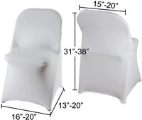Housse de chaise pliante extensible en spandex pour mariage, banquet, hôtel, événement, fête, décoration, vente en gros