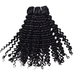 Extensiones de Cabello Humano <span class=keywords><strong>3C</strong></span> 4A <span class=keywords><strong>Afro</strong></span> Twist Curly Feathers para Crochet, Paquetes de Cabello Humano Virgen con Cutícula Alineada para Tejer - Product Image 1