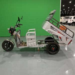 Электрический грузовой трицикл с открытым кузовом и батареей 60В для транспортировки грузов на ферме, прямые продажи с завода - Product Image 6