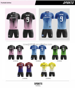 طقم قميص كرة قدم رياضي عالي الجودة مخصص للفرق، زي رياضي خفيف الوزن مطبوع أصلي للرجال باللون الأزرق الفاتح - Product Image 3