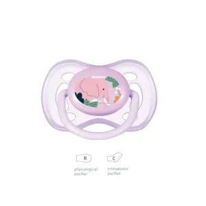 Sucette sans BPA dentition infantile nouveau-né bébé sucette avec anneau de couverture doux Silicone mamelon belle meilleure vente