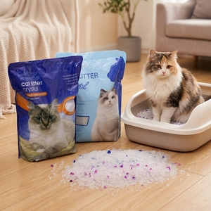 Cristaux en vrac en gros de haute qualité 3.8L Silicone Ph Montering 10L pour litière pour chat en gel de silice de sable - Product Image 3