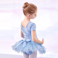Nouveau conçu à manches courtes à manches longues Ballet danse justaucorps pour les filles Gym justaucorps robe de danse pour les tout-petits enfants filles