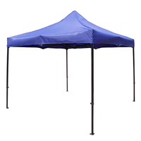 Tente d'exposition publicitaire anti-pluie personnalisée, pare-soleil pliable et rétractable à quatre pattes, tente à baldaquin 10x10