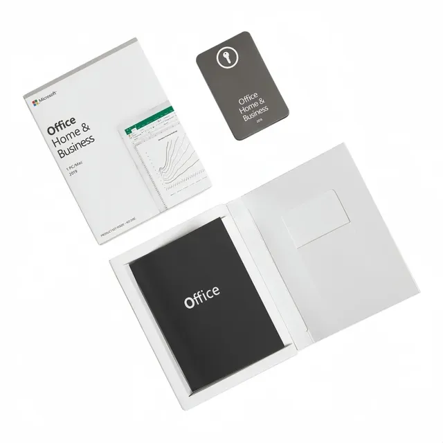 MS Office Home and Business 2019 for PC Retail Box 100% Activation Office 2019 HB Win Online License Key Box Lifetime Guaranteed