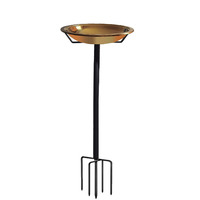 JH-Mech Metall Vogel Bad Garten Pfahl Vogel Feeder Schüssel mit Metall pfahl Vogel Bad Stand