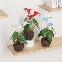 Plante artificielle en pot personnalisable, plantes d'intérieur artificielles avec pots, plantes artificielles en pot pour la décoration de la maison et du bureau
