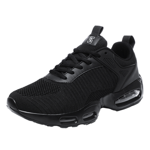 Chaussures de sport décontractées pour hommes Coussin d'<span class=keywords><strong>air</strong></span> de haute qualité Volant Tissé Résistant à l'usure Lace-Up Hauteur Augmentant la tendance transfrontalière - Product Image 1