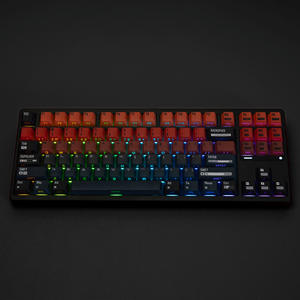 HZGAMER Original Ensemble complet de touches de <span class=keywords><strong>clavier</strong></span> mécanique PBT translucide double face Coréen Allemand Européen Petit - Product Image 4