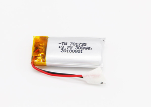 Long strip <span class=keywords><strong>3</strong></span>,7 v 701735 lipo battery pack 300mAh batteries refillable - Product Image 3