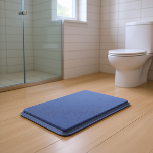 Alfombra de Baño Moderna de Algodón, Rectangular, de Color Sólido, con Base de Goma, Cómoda, para Uso Doméstico - Product Image 2