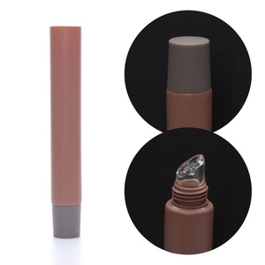 D19mm 10ml 15ml 25ml Plastic Color Cosmetic Soft Tube With Silicone Lipglossy Head Capacity Plastic Cosmetic Tubes for Lip Balm - Product Image 2
