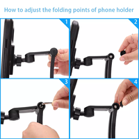 Support de téléphone portable flexible pour écran tactile, réglable, pour guidon de vélo/moto, étanche, antichoc, magnétique, QC3.0 rapide