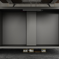 Bureau de direction moderne avec tiroir, forme circulaire de 2,4 m, cadre métallique fait main, bureau d'ordinateur commercial de luxe