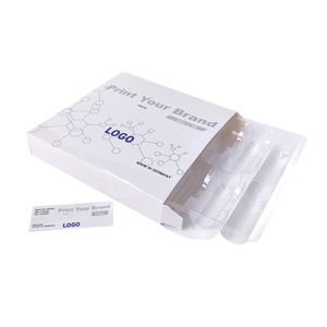 Caja de etiquetas impresas con logotipo personalizado con bandeja de plástico para viales Gh de 3ml, cajas de viales, logotipo de holograma de laminación mate - Product Image 1