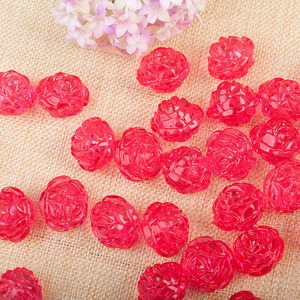 Acrylic Rose <b>Beads</b> 25x21mm For Jewelry Making Flower Shape Loose <b>Beads</b> - Product Image 1