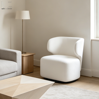 Fauteuil d'appoint Boucle pour salon, fauteuil rembourré, chaise de loisirs, mobilier d'hôtel