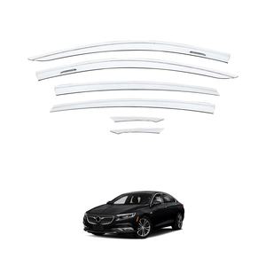 แผ่นเบี่ยงกระจกโครเมียมคุณภาพสูงป้องกันแสงแดดอุปกรณ์เสริมรถยนต์กระบังหน้าประตูสำหรับ Buick Regal 2017- - Product Image 1