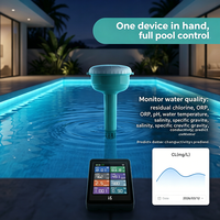 Testeur d'eau intelligent WiFi pour bain froid 8-en-1, moniteur de bain de glace pour la récupération des athlètes, suivi en temps réel du pH/chlore/ORP/TDS/EC, IP67