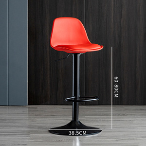 Silla Alta Moderna Ajustable en Altura para Cocina, Hotel, Salón de Belleza, Hogar y Restaurante, Venta al Por Mayor a Precio Económico, 360° °   Giratorio - Product Image 5