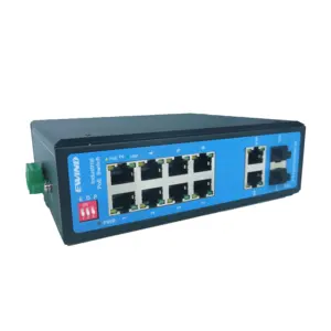 Industriële Chip Fabriek Prijs 8 Port Poe 2 Ethernet 2 Sfp Fiber Poort Industriële Poe Switch