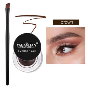 Hitam Coklat <span class=keywords><strong>Eyeliner</strong></span> krim tahan air kosmetik kecantikan tahan lama <span class=keywords><strong>Eyeliner</strong></span> <span class=keywords><strong>Gel</strong></span> Eyeshadow Makeup alat dengan kuas Set mata Liner - Product Image 6
