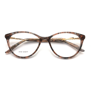 Nuova Moda <span class=keywords><strong>Montature</strong></span> per <span class=keywords><strong>Occhiali</strong></span> da Vista da <span class=keywords><strong>Donna</strong></span> Stile Cat Eye, Montatura Completa in Acetato di Alta Qualità, Design Vintage per Uso Quotidiano - Product Image 1