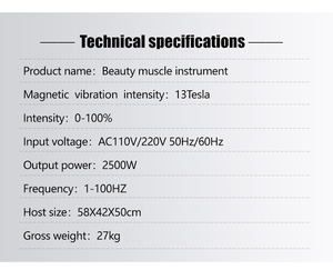 2025 Professional 2 Handles High Intensity Electromagnetic No-invasive Fat Burning Muscle Sculpting Tesla Beauty Machine - Product Image 6