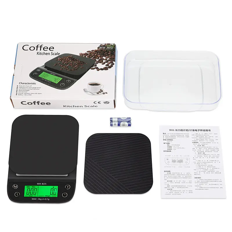 COFFEE Barista 3000g 1g Coffee Timer Units with Tare Function digital kitchen scale multifunction food scale