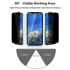 Protector de Pantalla de Privacidad LFD 21 para <span class=keywords><strong>Tel</strong></span>éfono, Privacidad de 360 Grados en 4 Direcciones, Vidrio Templado para <span class=keywords><strong>iPhone</strong></span> <span class=keywords><strong>12</strong></span> 13 Pro, Película Protectora de Pantalla de Privacidad para <span class=keywords><strong>Tel</strong></span>éfono - Product Image 4