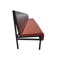 Sièges d'angle Banquette à cadre en bois de qualité commerciale avec coussin de siège en tissu pour les repas sur les marchés de l'hôtellerie et de la restauration