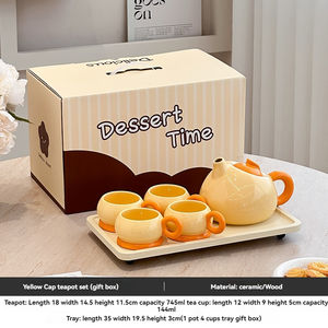 Service à thé en céramique, bouteille d'eau pour le salon, tasse à thé, cadeau d'anniversaire pour la nouvelle maison - Product Image 5