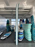 Lac Bleu Gris Gonflable Non-slip Sports Printed Stand-Up Paddleboard Board Accessoires de gonflage pour le divertissement aquatique