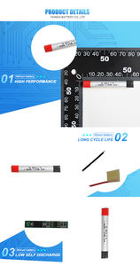 2023畅销小型锂离子电池电池08570 GEB <span class=keywords><strong>3</strong></span>.7V 345毫安时耳机锂聚合物电池 - Product Image 6