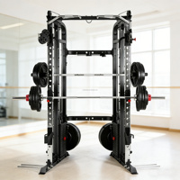 Rack de musculation avec cage de puissance et fixation pour machine à câbles - Système d'entraînement multifonctionnel tout-en-un