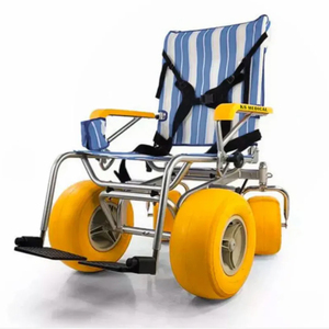 KSM-SW2 Customizable <b>Backrest</b> Recline Beach Sand Wheelchair for Disabled and Rehabilitation Outdoor Mobility Chair Wheelchair - Product Image 2