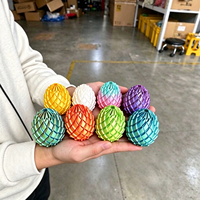 Jouet anti-stress rotatif en forme d'œuf de dragon imprimé en 3D, avec slime, dégradé de couleurs, pour enfants et adultes, soulagement de l'anxiété
