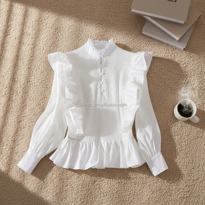 Nuovo Modello di Camicetta Autunnale da <span class=keywords><strong>Donna</strong></span> in Chiffon a Quadri Coreano Traspirante - Product Image 2