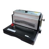 Relieuse électrique à double fil 220V 8707, relieuse à fil métallique pour carnets, spirale, double fil, relieuse à boucle O