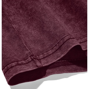 T-shirt Homme Anti-rétrécissement en Coton Lourd Tricoté avec Motif 3D, Épaules Tombantes, 100% Coton, Lavage Vintage, Séchage Rapide, Commande en Gros - Product Image 3