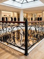 Balustrade décorative minimaliste de style nordique en fer forgé pour balcon, fenêtre en baie de villa, clôture extérieure, grenier et main courante intérieure