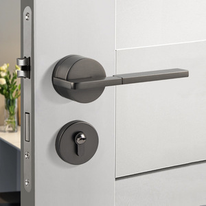 <span class=keywords><strong>Promotion</strong></span> Usine : Poignée de Porte de Luxe en Alliage de Zinc, Ensemble de Serrures Modernes Simples pour Bureau, Maison, Villa, Hôtel – Quincaillerie Décorative - Product Image 3
