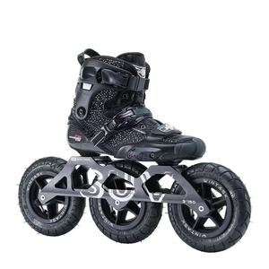 Patines <span class=keywords><strong>de</strong></span> <span class=keywords><strong>Ruedas</strong></span> para Adultos, <span class=keywords><strong>de</strong></span> Fibra <span class=keywords><strong>de</strong></span> <span class=keywords><strong>Carbono</strong></span>, Tres <span class=keywords><strong>Ruedas</strong></span>, Tipo SUV, con <span class=keywords><strong>Ruedas</strong></span> Neumáticas <span class=keywords><strong>de</strong></span> Una Fila para Reducir la Velocidad (3x150mm, Grandes, Todoterreno, para Escalada) - Product Image 1