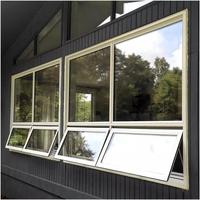 Ventanas y puertas comerciales Estándar australiano 2047 Toldo de ventanas de aluminio Ventana de doble acristalamiento Arco Ventanas de escaparate