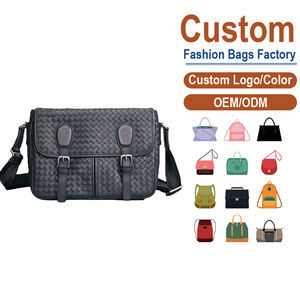 Bolso Mensajero de Cuero Genuino para Hombre, Diseño Estructurado, Directo de Fábrica - Solapa con Doble Hebilla + Correa Ajustable, MOQ Bajo para Minoristas Globales - Product Image 1